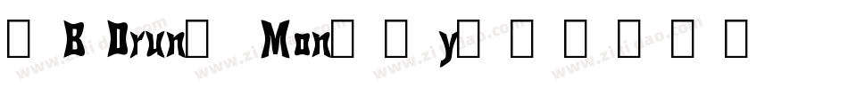 YB Drunk Monkey字体转换